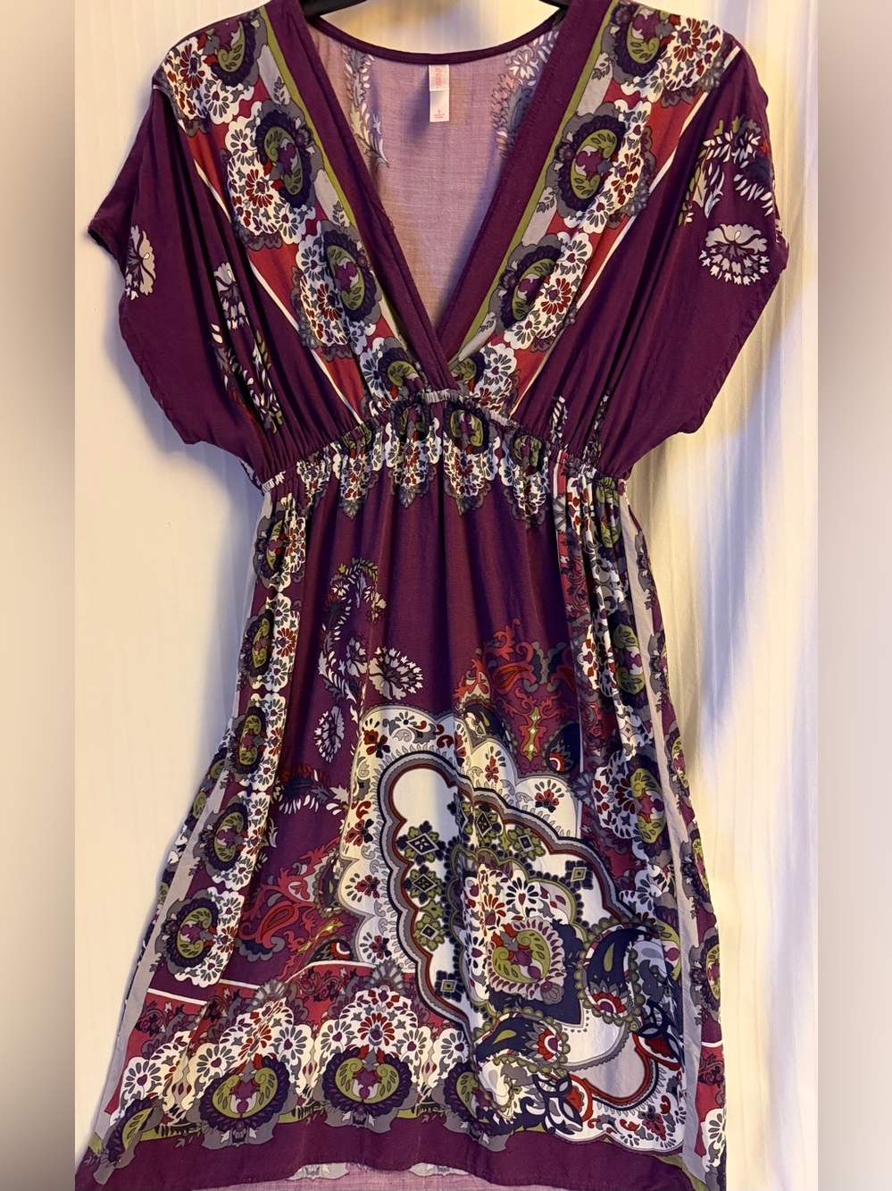 Gorgeous little fall purple dress. Size S. Brand exhilaration